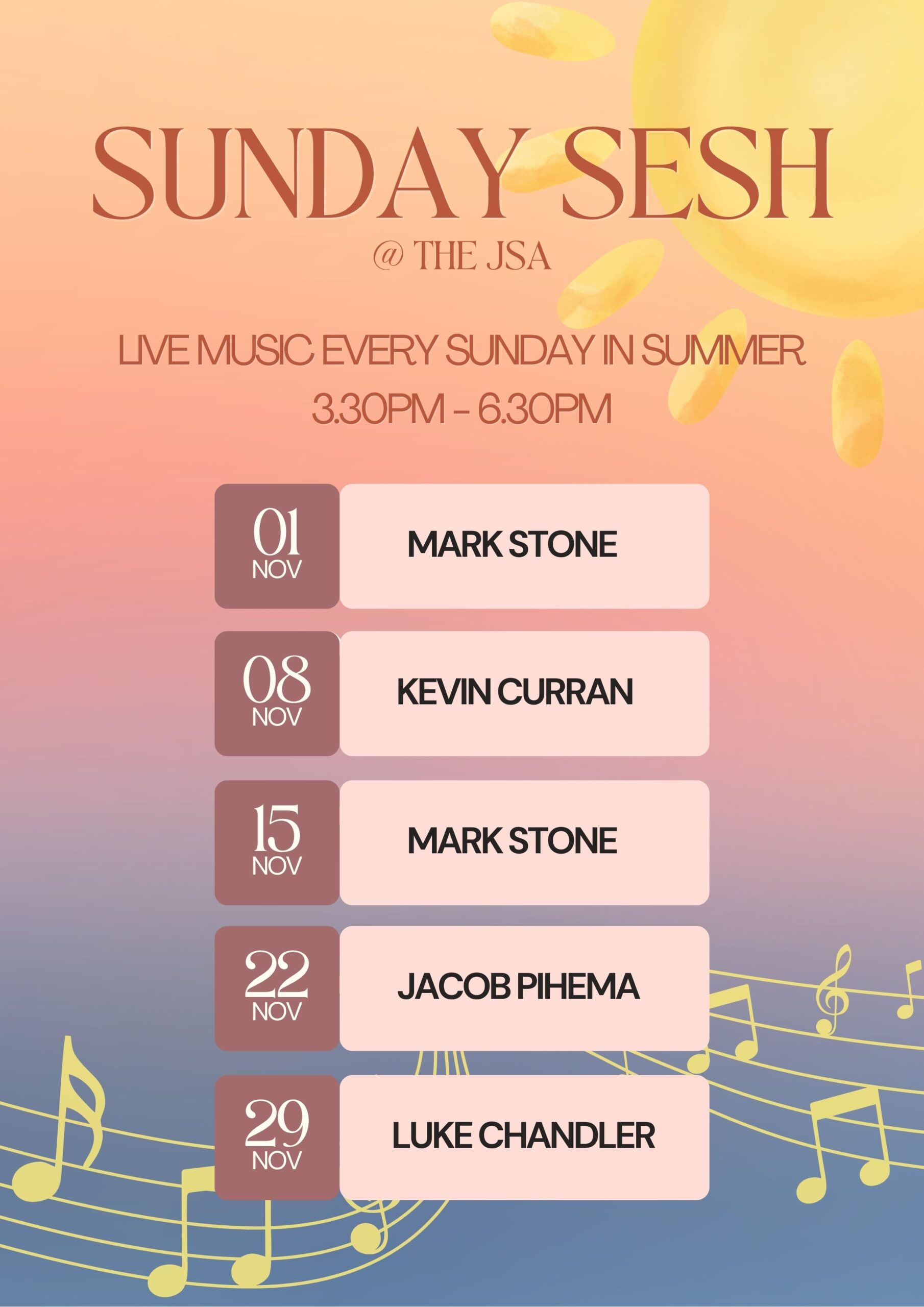 November Sunday Sessions